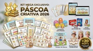 🐰 KIT MEGA EXCLUSIVO: PÁSCOA CRIATIVA 2026 (MAIS DE 20 ARQUIVOS PDF!)