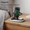 Suporte de carregamento sem fio magnético Magsafe três em um para celular.
