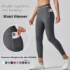 Calça de ioga esportiva de alta resistência, cintura alta, modeladora e de secagem rápida