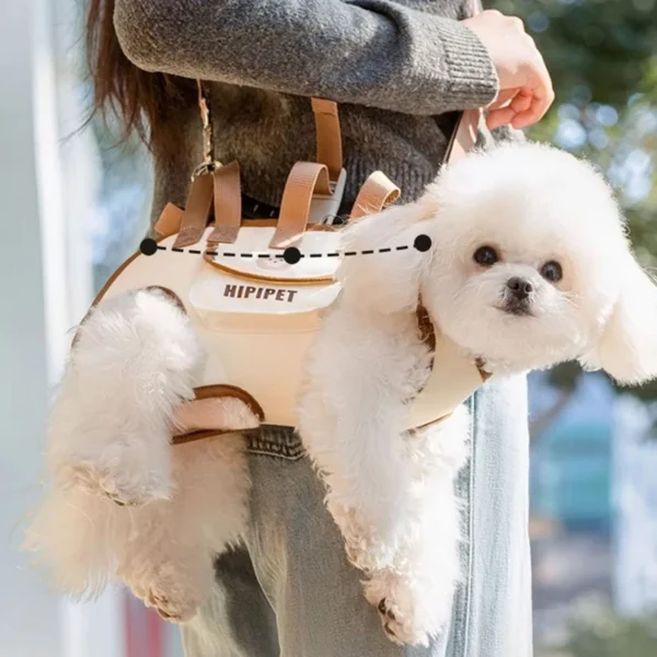 Bolsa multifuncional para cães, portátil, fácil de limpar, com alça ajustável para animais de estimação para passeio, idosos ou feridos.