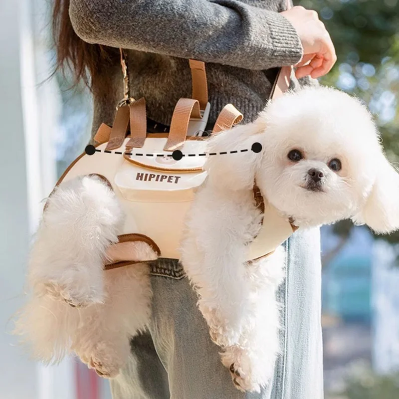 Bolsa multifuncional para cães, portátil, fácil de limpar, com alça ajustável para animais de estimação para passeio, idosos ou feridos.