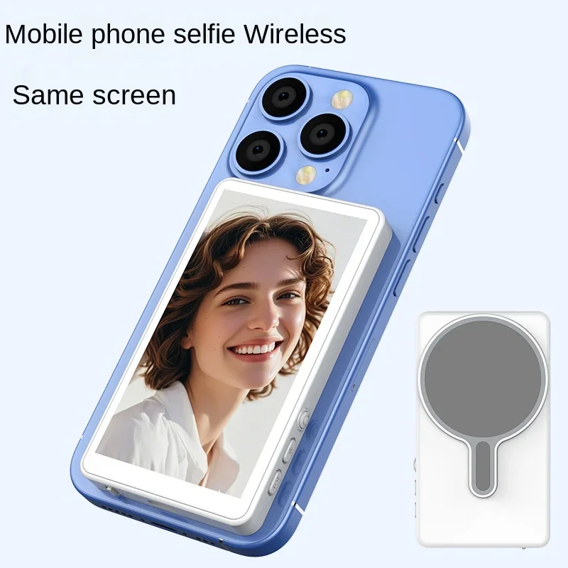 Monitor Sem Fio para Câmera Traseira para filmar melhor, Tela Magnética para Smartphone, Ferramenta de Selfie para Gravação de Vídeo ao Vivo e Vlog ao Ar Livre - Imagem 3