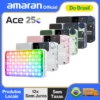 Ace 25c Pocket RGBWW LED Light Full-Color Mini Vídeo Light 2300K-10000K 4500mAh Bateria com PD Carregamento Rápido para TikTok