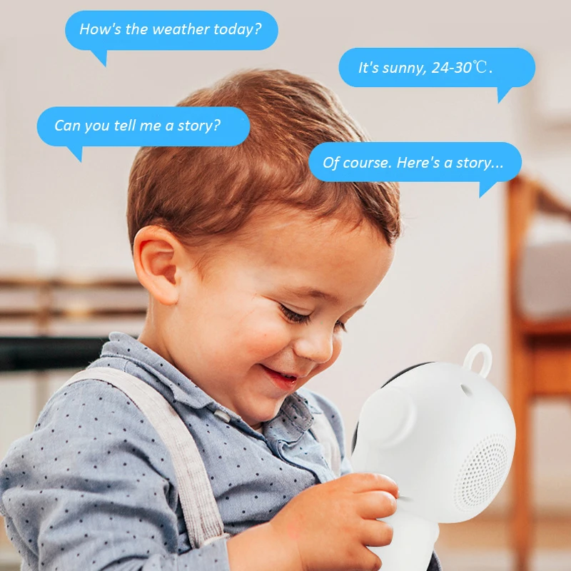 Tuya inteligente ai robô wifi educação precoce brinquedos para crianças reconhecimento de fala & voz interativa máquina aprendizagem educacional - Imagem 2