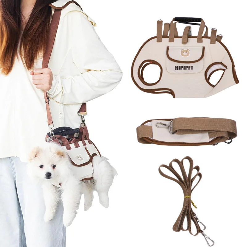 Bolsa multifuncional para cães, portátil, fácil de limpar, com alça ajustável para animais de estimação para passeio, idosos ou feridos. - Imagem 2