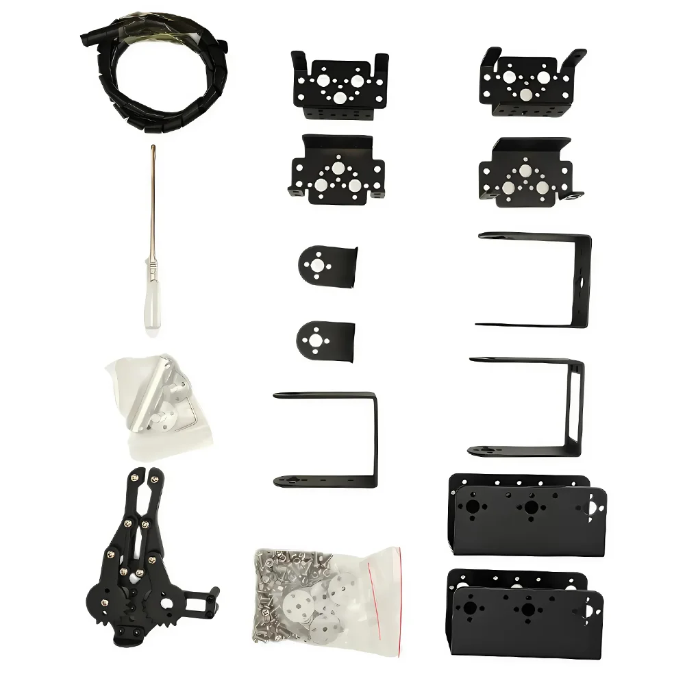 360 graus 6 dof robô liga de metal braço mecânico garra kit mg996r para arduino robótica kit educacional ps2 brinquedos programáveis - Imagem 5