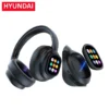 Novo hyundai x1pro sem fio bluetooth 6.0 fone de ouvido, fones de ouvido de tradução ia, 100 + idiomas, com controle de toque magnético tela led