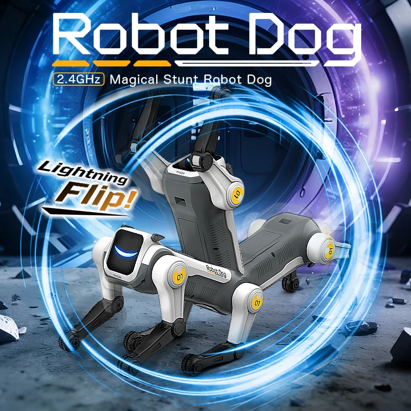 Cão Robô Inteligente com IA, Comando por Voz, Programável, Canta, Dança, Acrobacias Eletrônicas, Robô Biónico Inteligente - Imagem 3