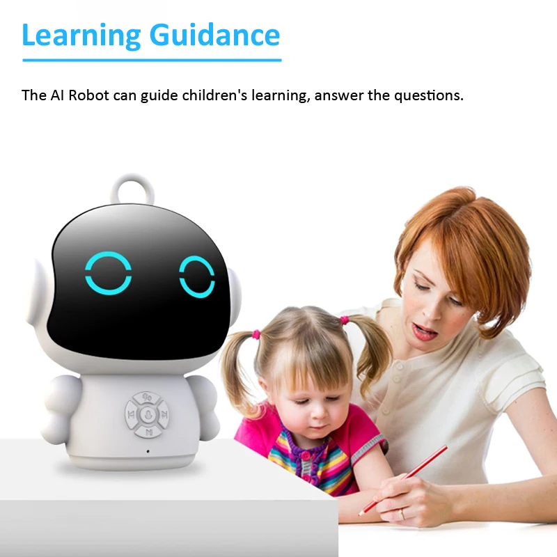 Tuya inteligente ai robô wifi educação precoce brinquedos para crianças reconhecimento de fala & voz interativa máquina aprendizagem educacional - Imagem 3