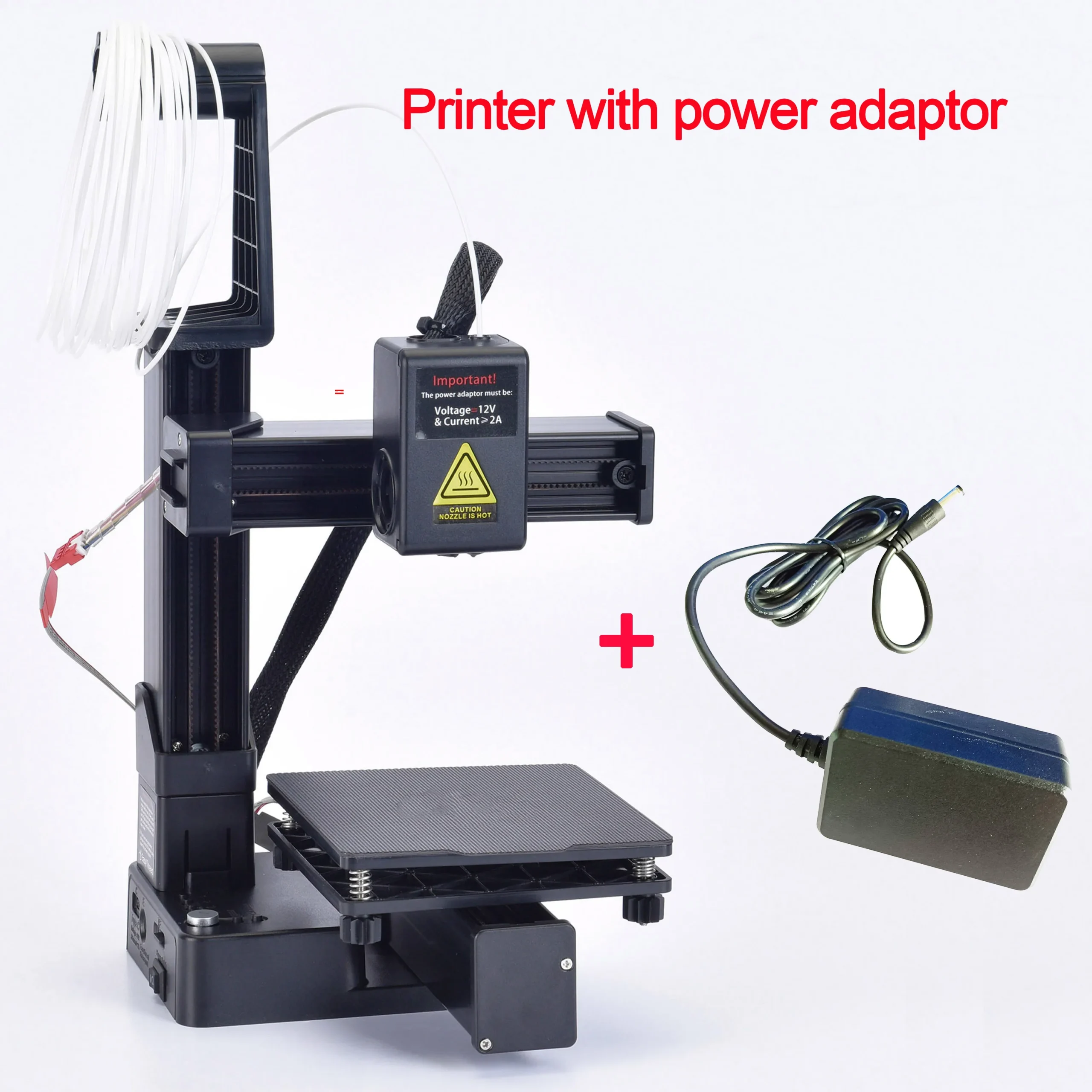 Impressora 3D, EasyThreed compatível com filamento PLA TPU de 1,75 mm inclui adaptador de alimentação. - Imagem 5