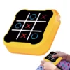 Tic-tac-toe tabuleiro multifuncional jogos eletrônicos montessori quebra-cabeça jogo de mesa xadrez conjunto portátil para adultos crianças