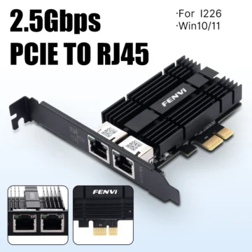 FENVI para placa de rede I226 PCI Express para RJ45 PCI-E RJ45 Gigabit Ethernet 2.5G 2500Mbps Adaptador WiFi