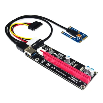 Mini pcie para pci express 16x riser para laptop placa gráfica externa exp gdc btc antminer mineiro mpcie para pci-e slot placa de mineração
