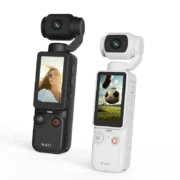 Câmera esportiva portátil 1080P à prova d'água com estabilização de imagem para esportes de ação e vlogging.