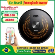 Robô aspirador de pó abir x9, lidar a laser, sucção 6500pa, limpeza uv, mapa de vários andares, área restrita por aplicativo, esfregão seco e molhado para casa inteligente