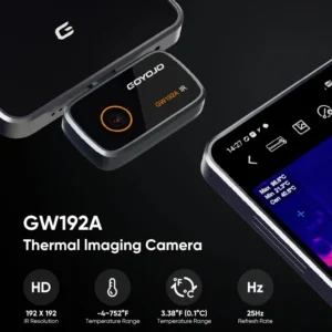 GOYOJO Câmera de Imagem Térmica para iPhone e Android Phone Termovisor Infravermelho Reparação de Inspeção Câmera Termográfica GW192A