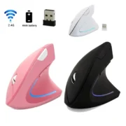 Mouse Vertical Sem Fio para Jogos, Mouse Ergonômico para Computador