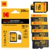 Cartão Micro SD KODAK 100% Original 16GB 32GB 64GB 128GB 256GB Cartão de Memória Microsd Classe 10 SDXC U3 4K para Drone e Telefone