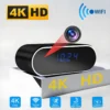 Nova mini câmera sem fio 4K HD WiFi, suporte para visualização remota, visão noturna infravermelha, detecção de movimento e mini câmeras domésticas