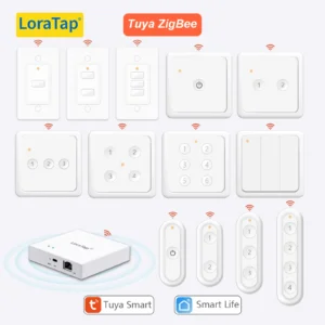 Loratap zigbee 3.0 sem fio 14 ue eua botão remoto tuya cena interruptor de controle automação vida inteligente app hub necessidade