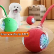 Bola de rolamento automático recarregável, brinquedo interativo de cachorro inteligente, brinquedo das bolas inteligentes para cães