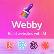 Webby – Plataforma SaaS para criação de sites sem código e com inteligência artificial