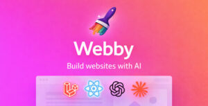 Webby – Plataforma SaaS para criação de sites sem código e com inteligência artificial